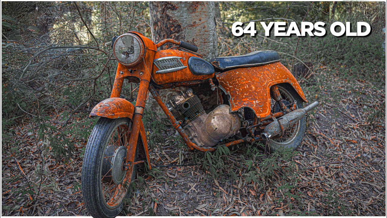 Restoration of 64 Years Abandoned Old British Motorcycle Triumph - Part 2