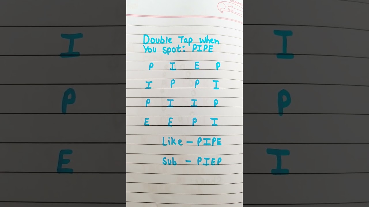 3sec for you to spot 🔎 PIPE...... 