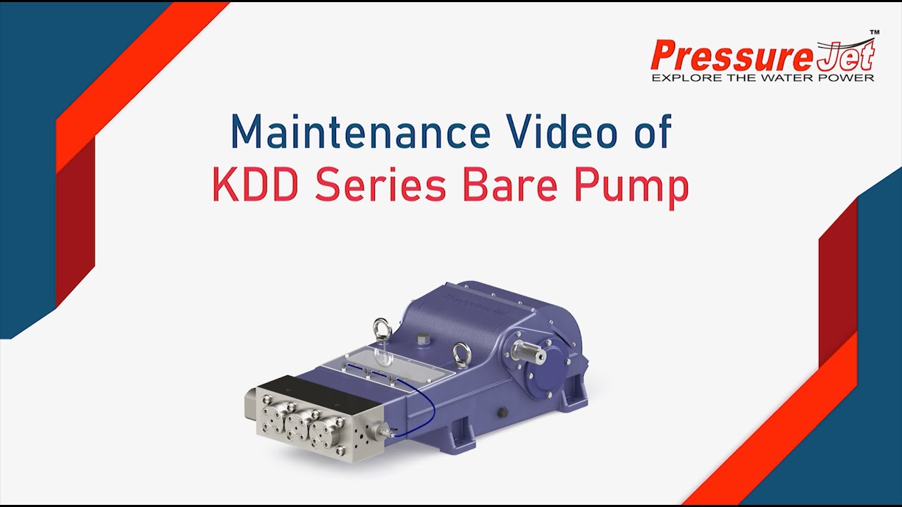 Maintenance Video of KDD Series High Pressure Plunger Pump | PressureJet
