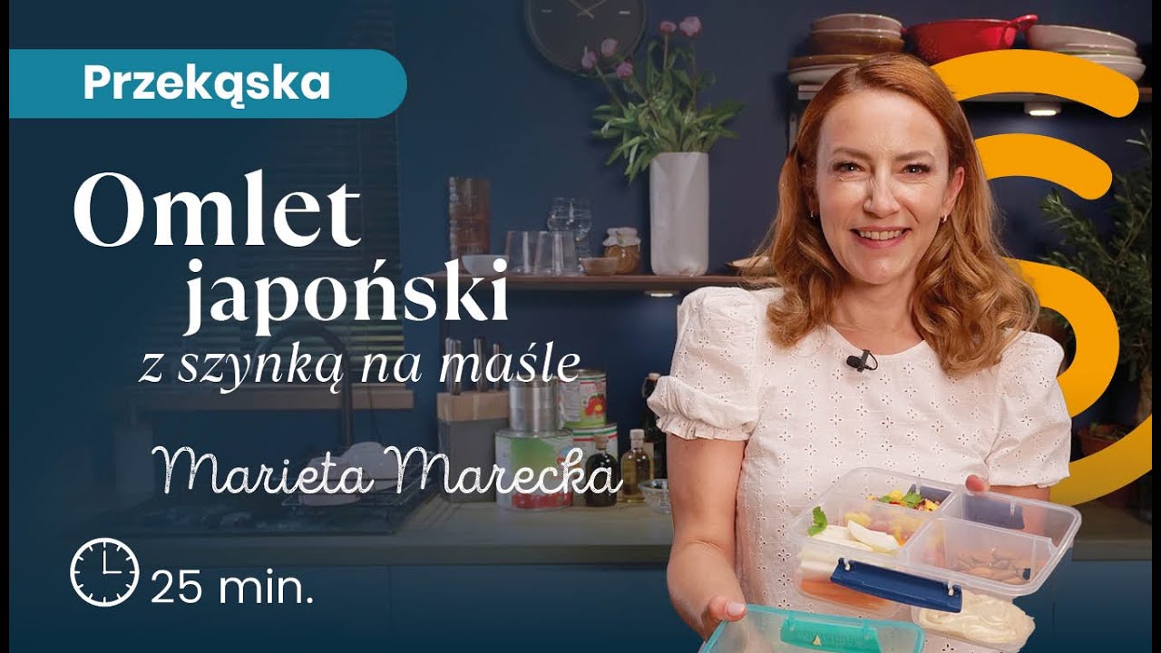 Omlet japoński z szynką na maśle | Idealny lunch box od Mariety Mareckiej