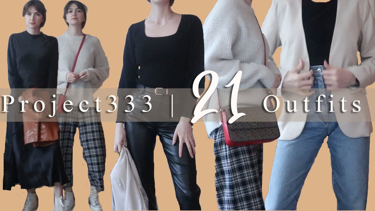 21 Outfit Ideas | Autumn Capsule Wardrobe #Project333 #capsulewardrobe (PART ONE)