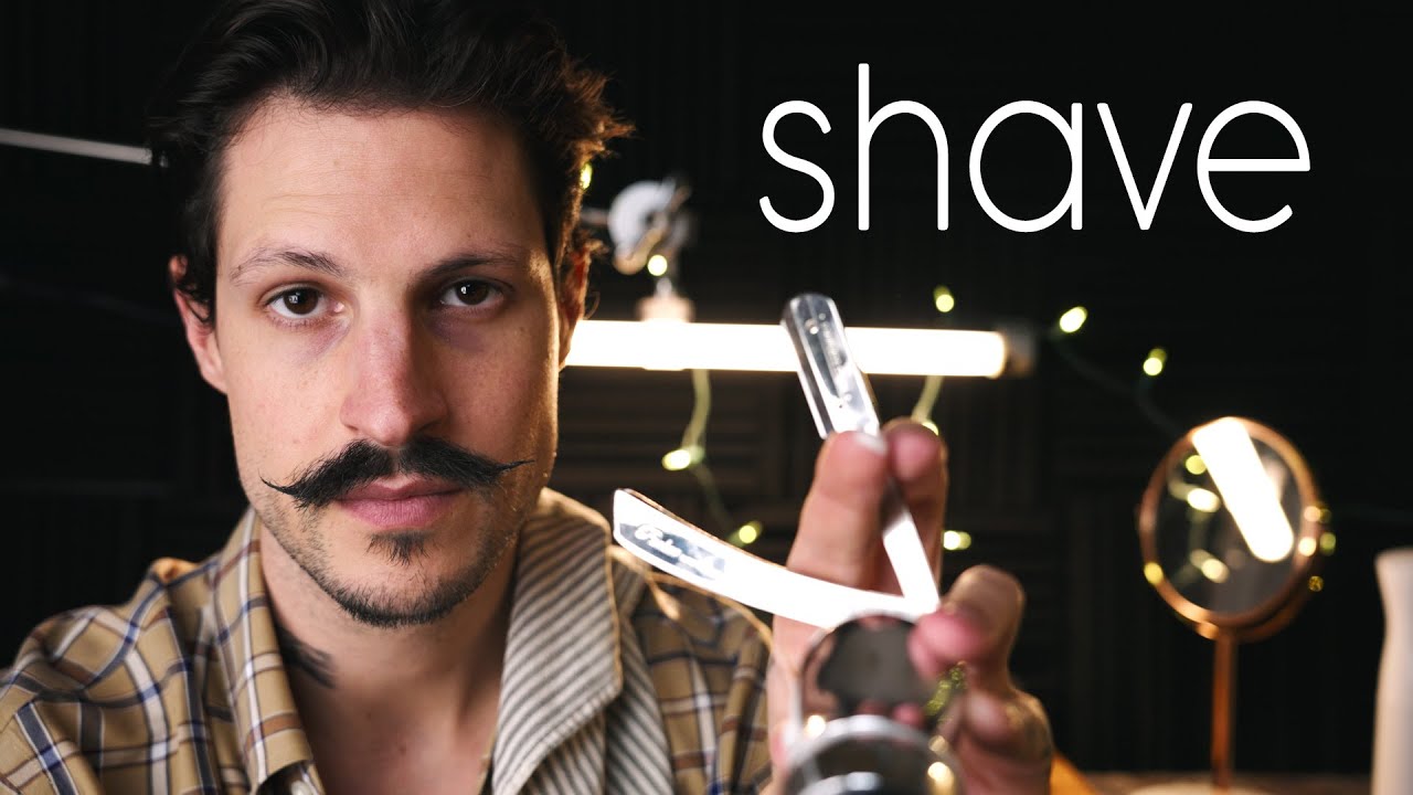 ASMR Realistic Beard Shave & Style | Binaural Shaving Roleplay ASMR