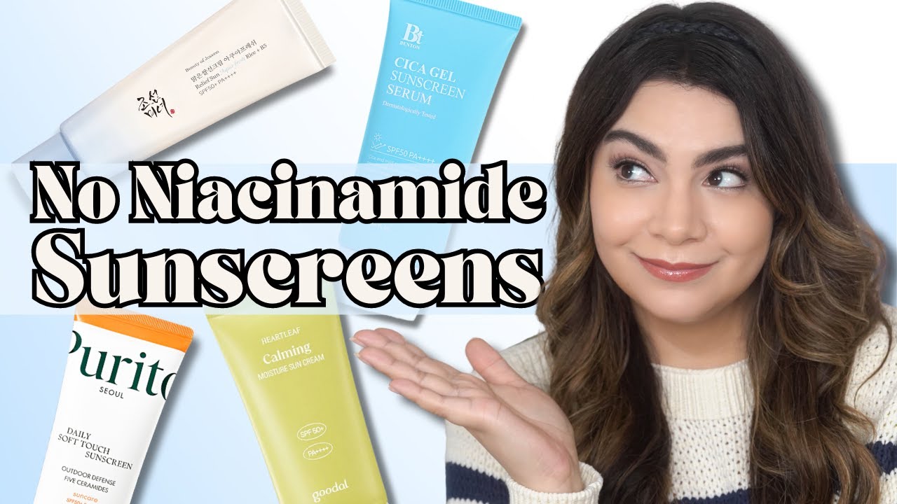 Niacinamide Free K-Beauty Sunscreens