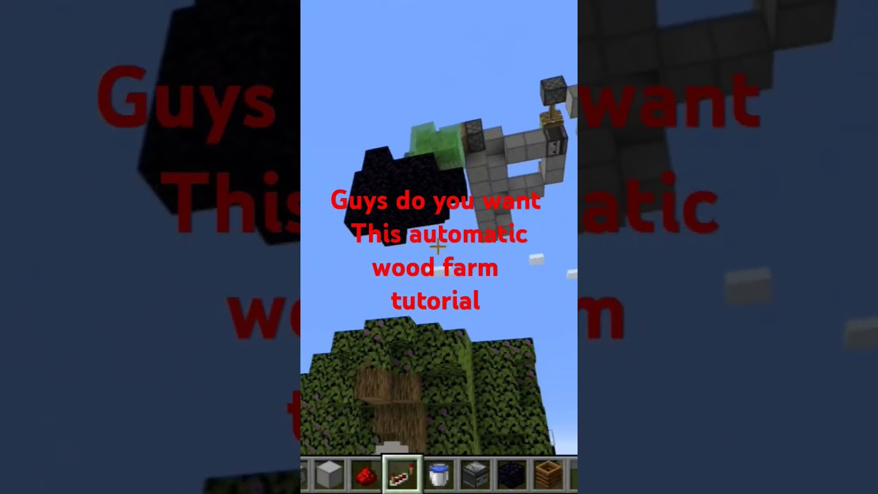 AUTOMATIC WOOD FARM FOR MINECRAFT JAVA 1.21 