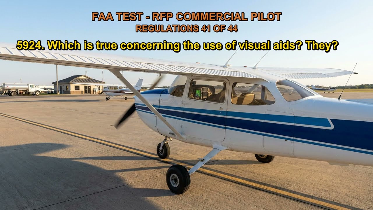 FAA TEST - RFP COMMERCIAL PILOT - REGULATIONS Q5920, Q5921, Q5922, Q5923, Q5924 (41-44)