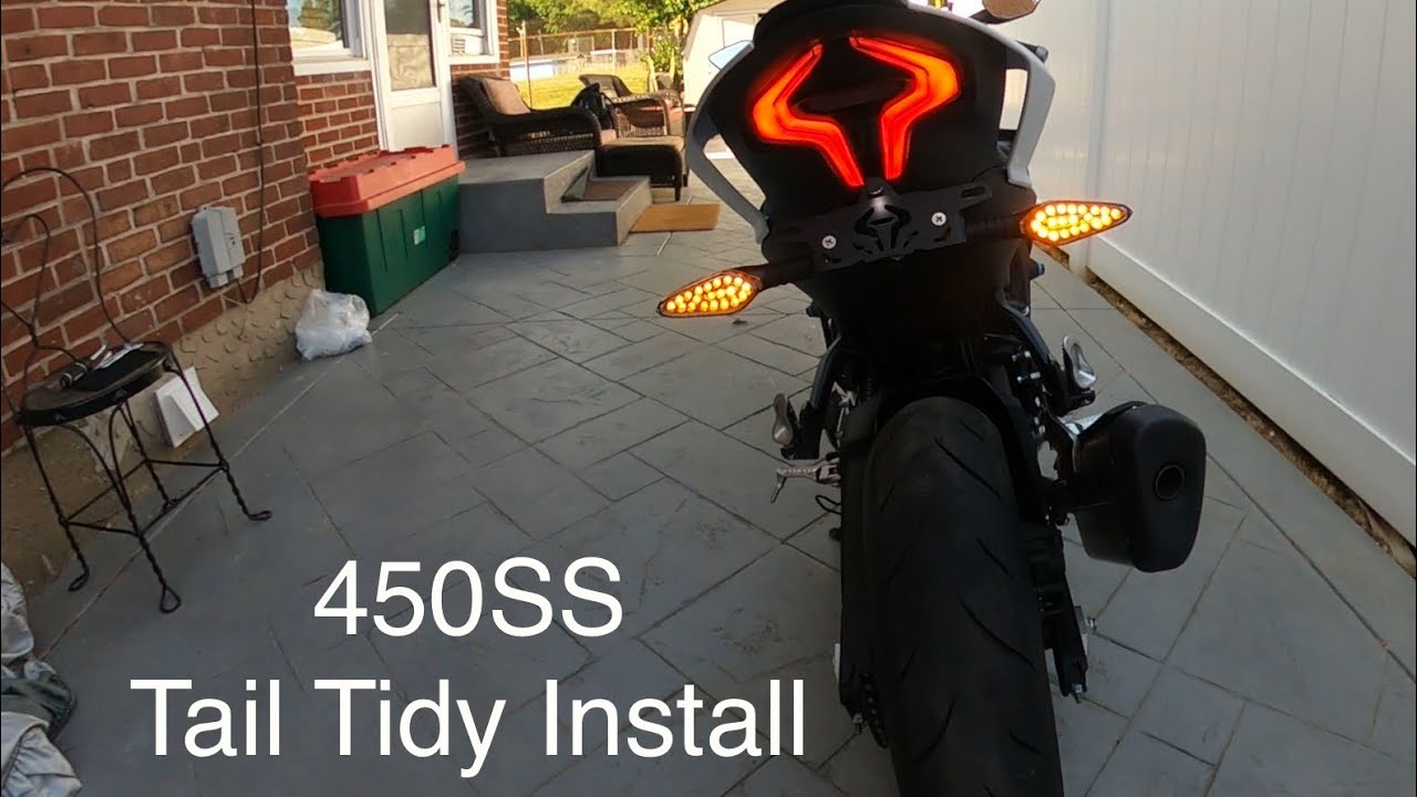 2023 CFmoto 450SS - Installing Mustard Bikes tail tidy (fender delete)