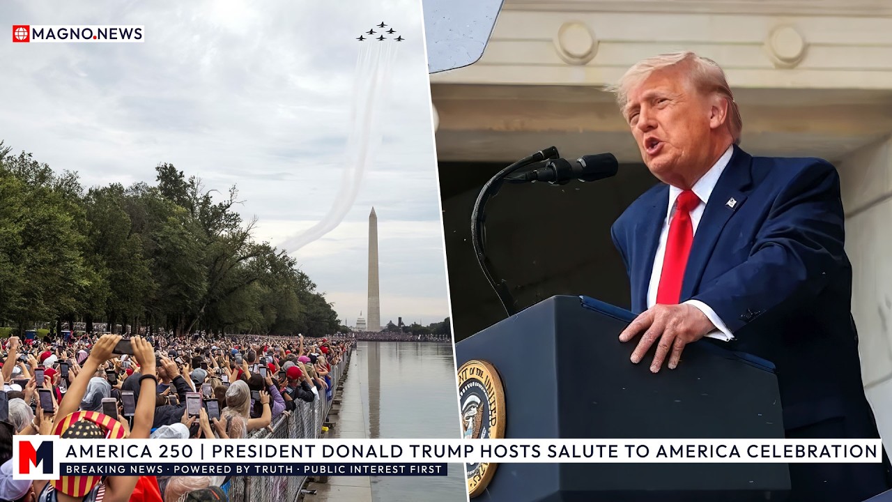 🇺🇸 AMERICA 250 | President Trump Hosts Salute to America Celebration at the National Mall [LIVE]
