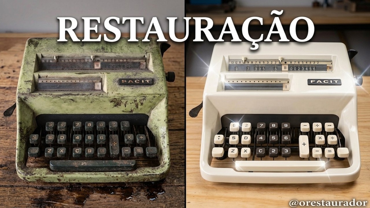 Máquina de Calcular Antiga Restaurada