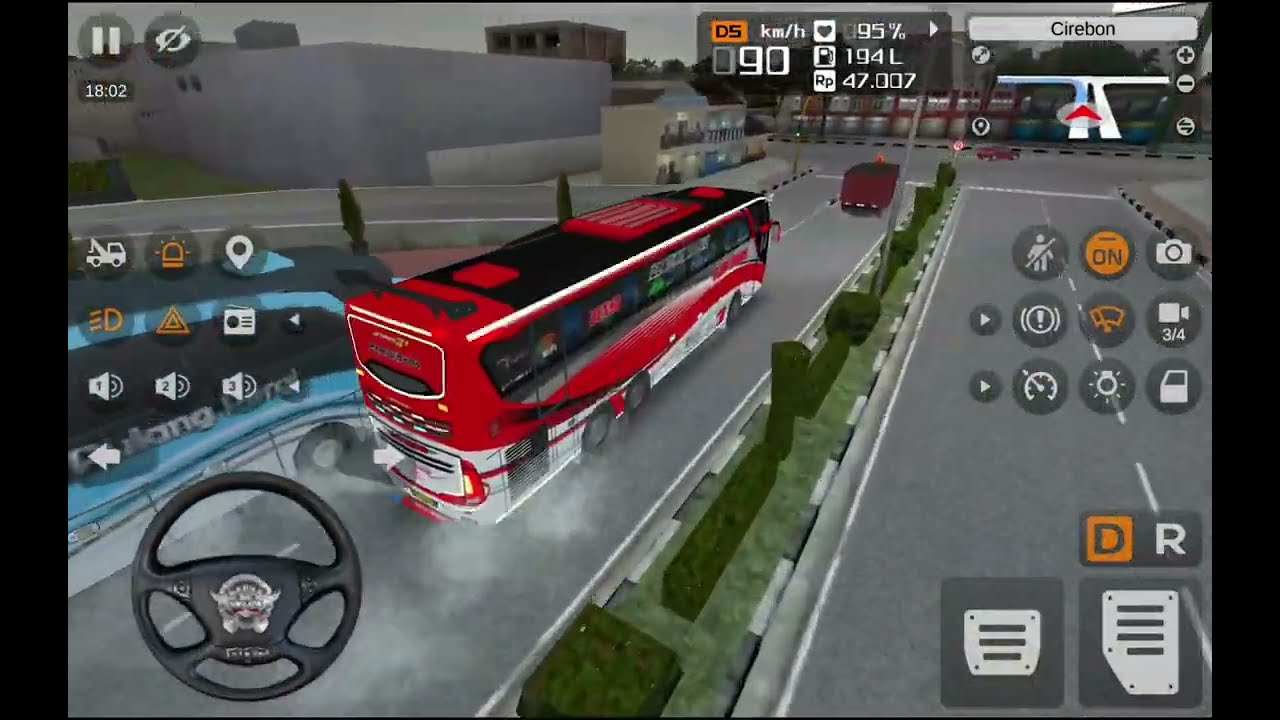 Indonesian bus simulator | OM TELOLET OM, SJM TRANS Goyang basuri