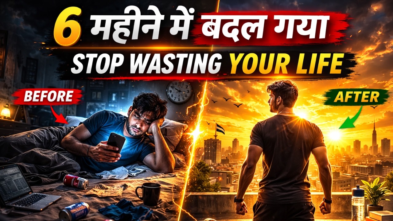6 महीने में बदल गया 😳 | STOP WASTING YOUR LIFE (Before vs After Motivation)