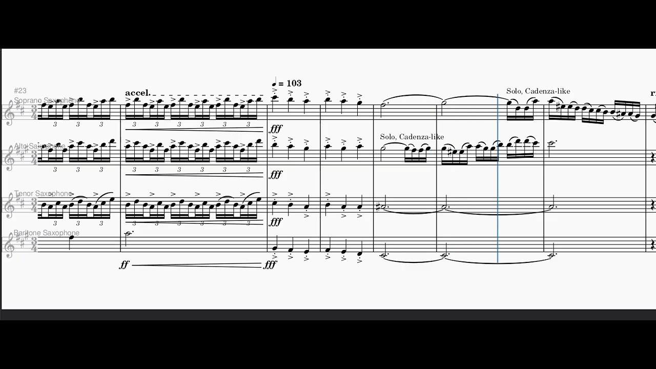 Snowblind | SATB Saxophone quartet