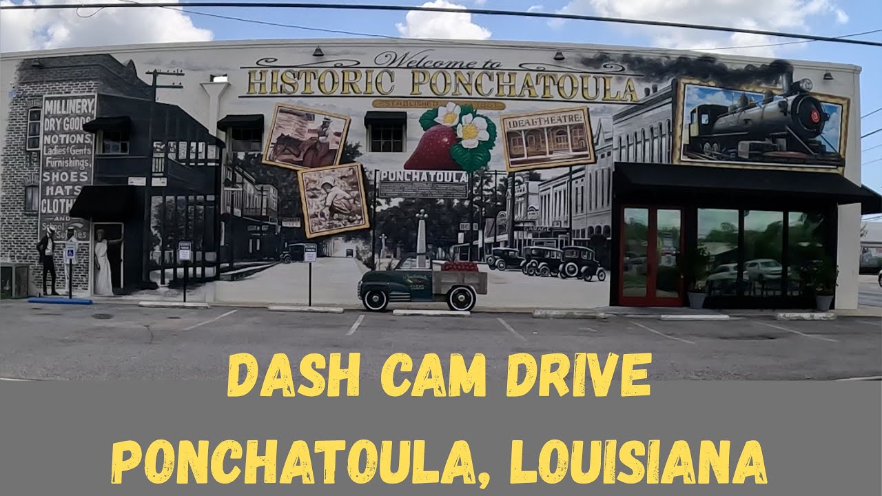 Dash Cam Drive: Exploring the Streets of Ponchatoula, Louisiana