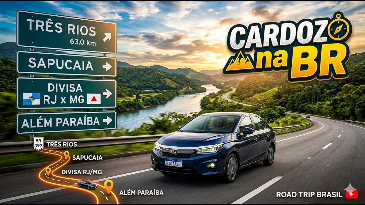 EP04 - Viagem Nordeste 2026 - Três Rios, Sapucaia, Divisa RJ x MG, Além Paraíba