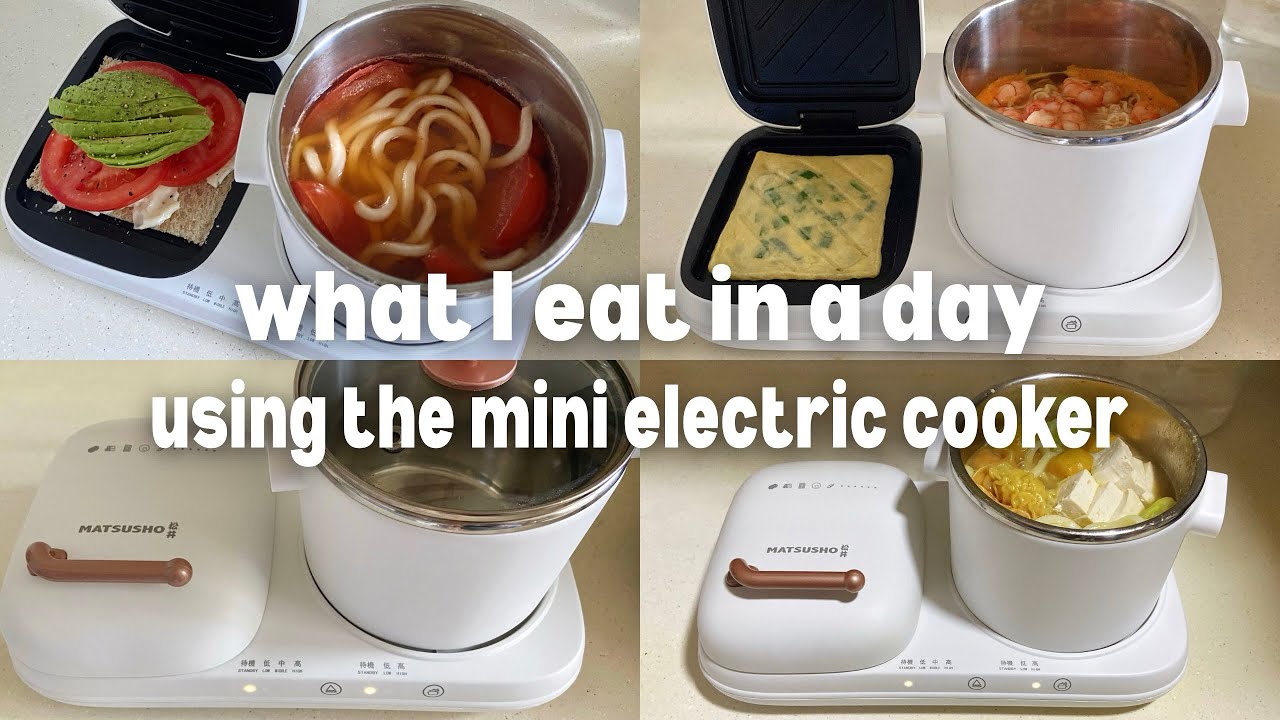 what I eat in a day (using the mini electric cooker)