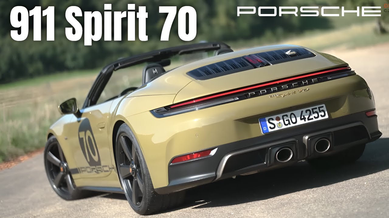 Porsche 911 Spirit 70 2026 года &mdash; ретро-стиль, гибридная силовая установка, ультралимитированная ...