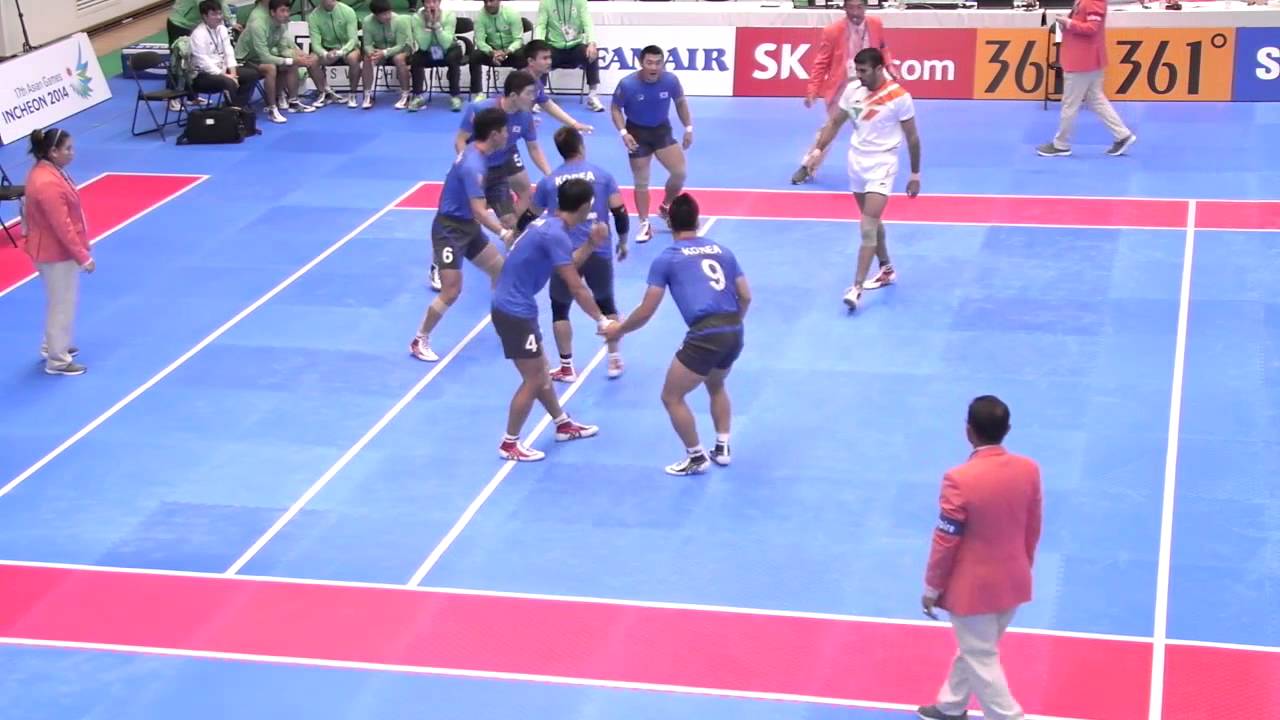 2014 Incheon asian game kabaddi / Korea vs India (men)