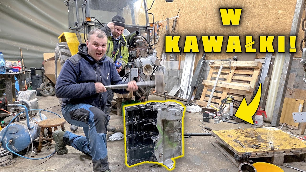 KORBA POSZŁA BOKIEM.. ROZWALIŁEM SILNIK OD URSUSA C-360 