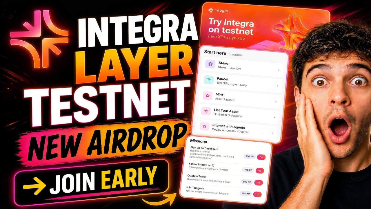 Integra Layer Testnet | Earn FREE $IRL Rewards | New Testnet Airdrop