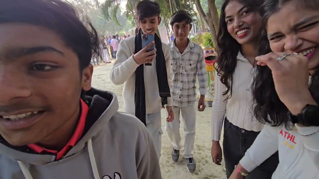 1st time visit in city park😱 