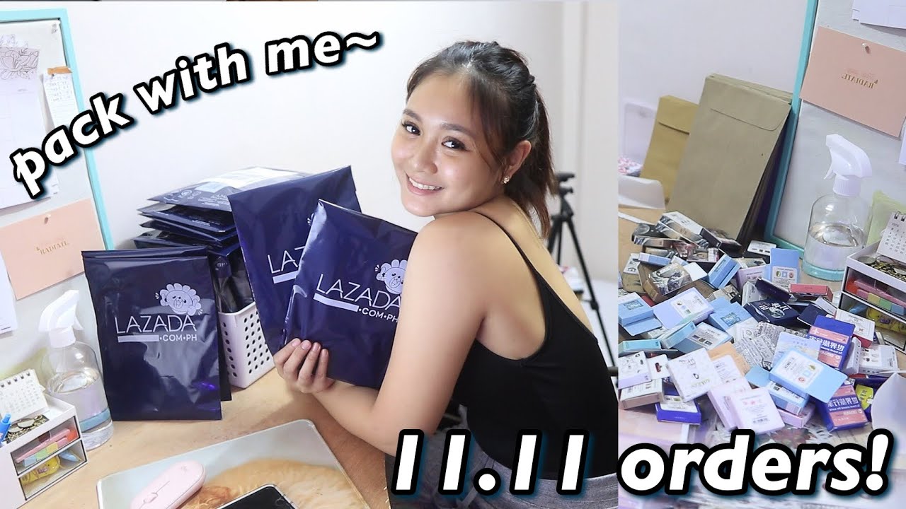HOW I PACK MY ORDERS FOR 11.11! Shopee and Lazada orders | Lou Sanchez