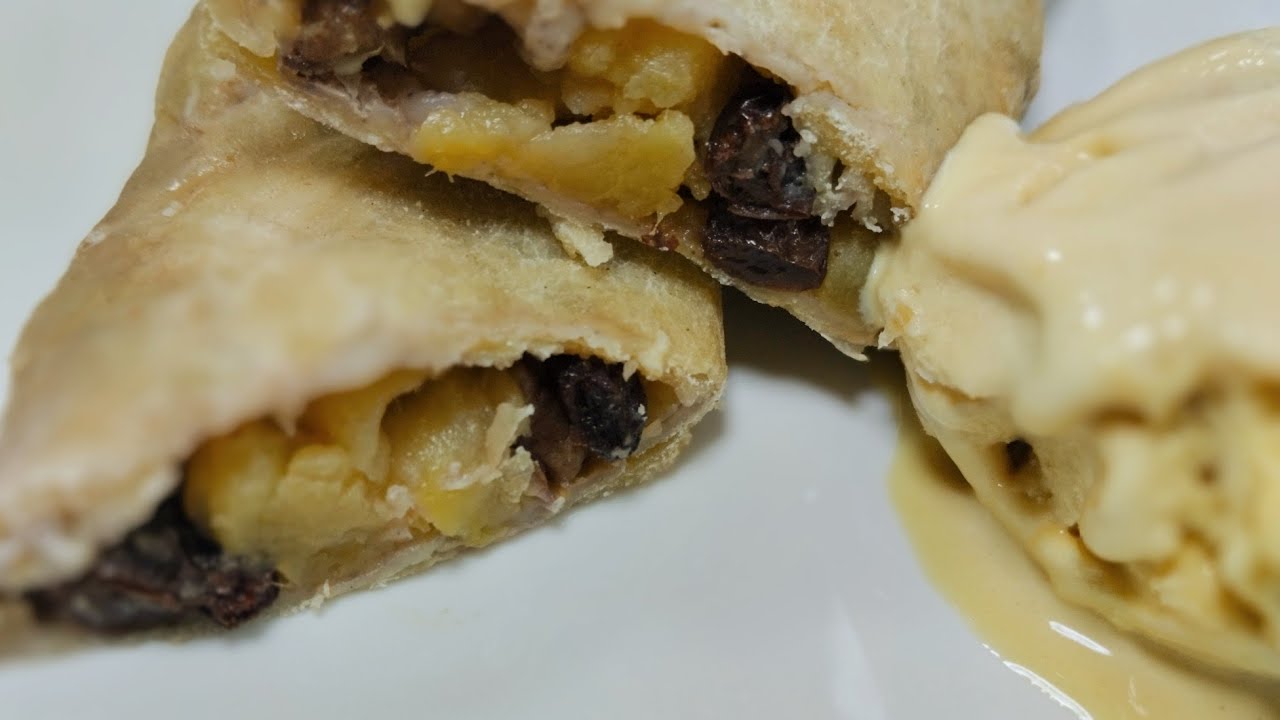Strudel de manzana con helado de vainilla, ésta es la receta 😋
