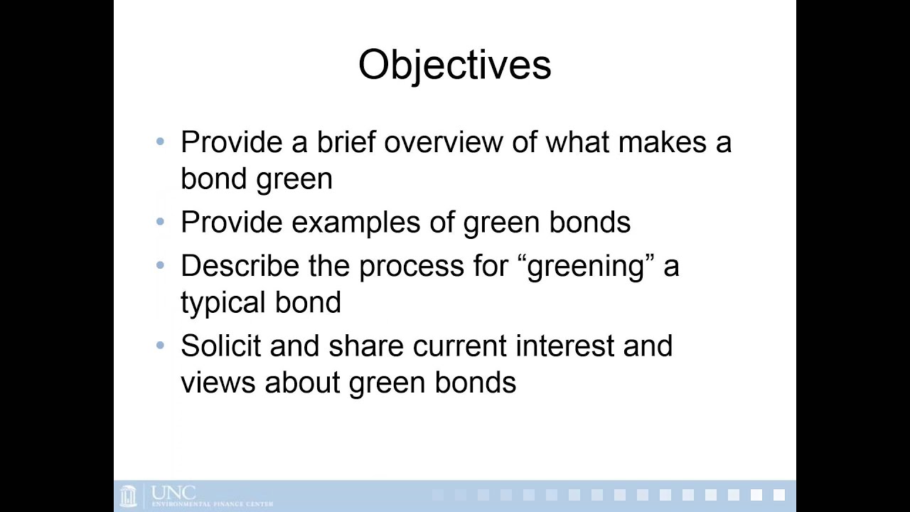 Webinar: Introduction to Green Bonds