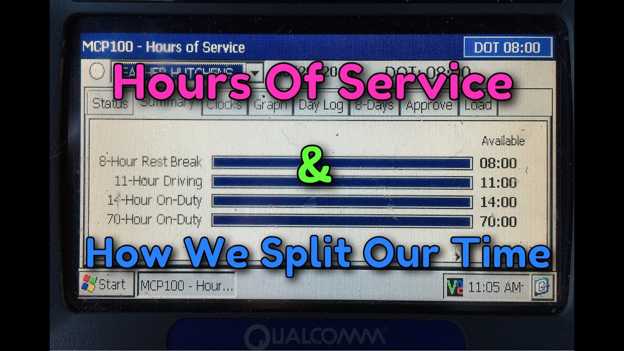 Expediter Team ~ Hours Of Service (HOS) & How We Split Our Time
