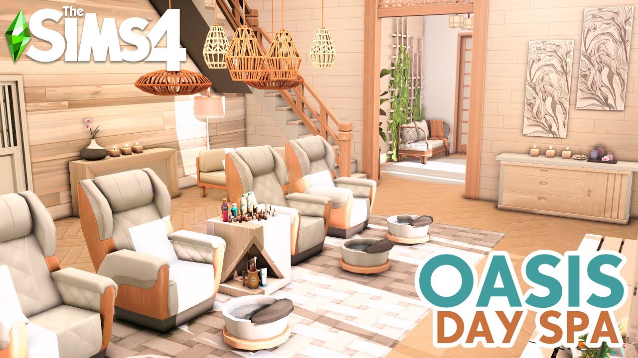 Спа-салон «Оазис» | Без CC | The Sims 4 Быстрая сборка