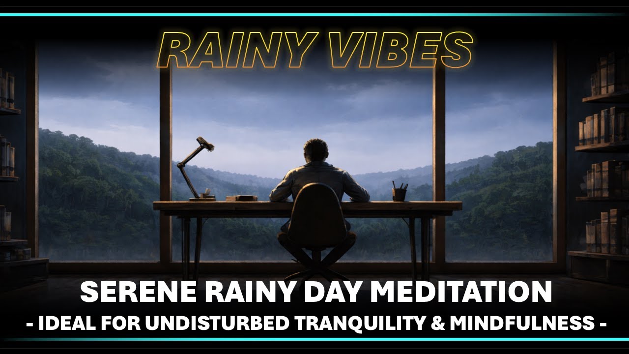 🧠 Rainy Vibes 🎧 Serene Rainy Day Meditation - Ideal for Undisturbed Tranquility & Mindfulness