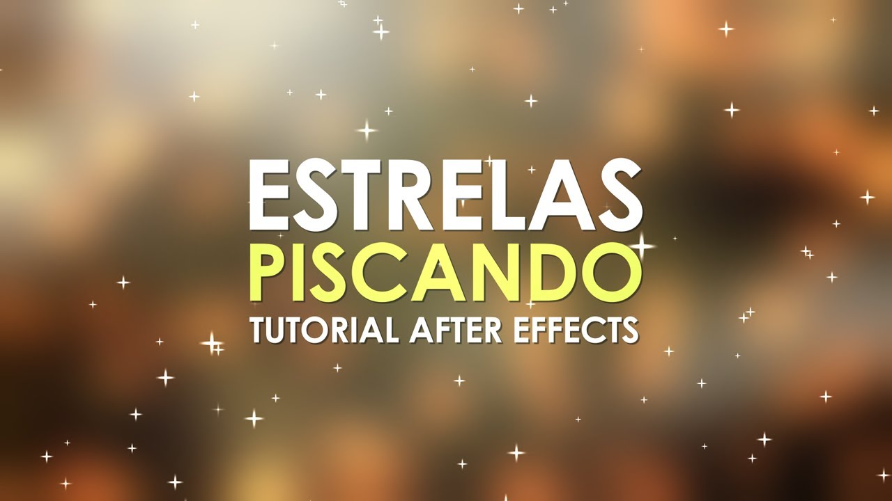 Stars Blinking - After Effects Tutorial / Portuguese
