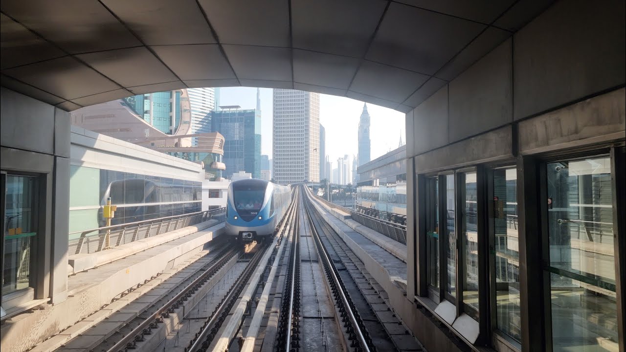 Dubai Metro Ride (Red Line Route) | Burjuman to UAE Exchange Passing 19 Metro Station