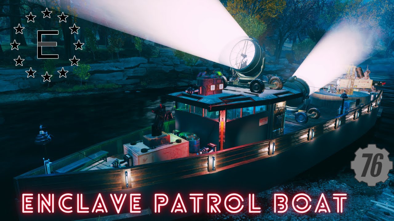 Fallout 76 Camp : ENCLAVE PATROL BOAT