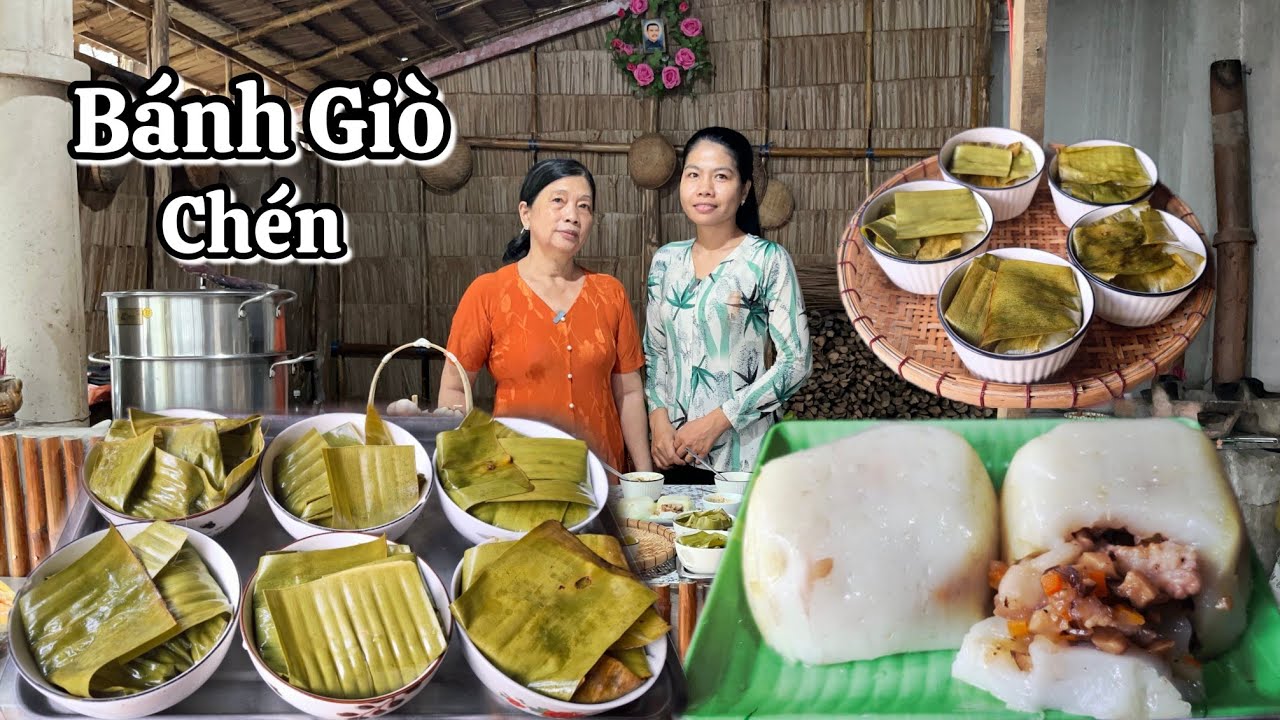 BÁNH GIÒ CHÉN không cần gói nhanh gọn lẹ từ bột pha sẵn rất đơn giản mà ngon quá 