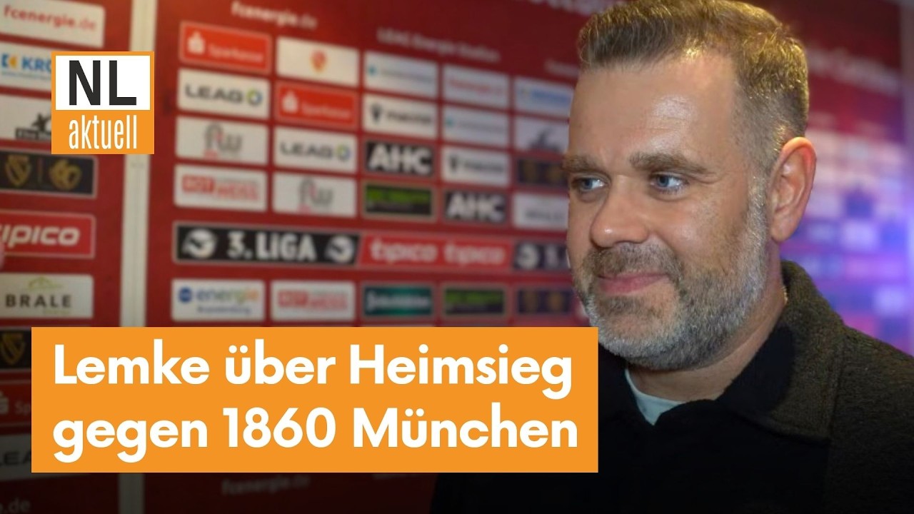 FC Energie Cottbus | Pr&auml;sident Sebastian Lemke &uuml;ber 3:0 Heimsieg gegen 1860 M&uuml;nchen