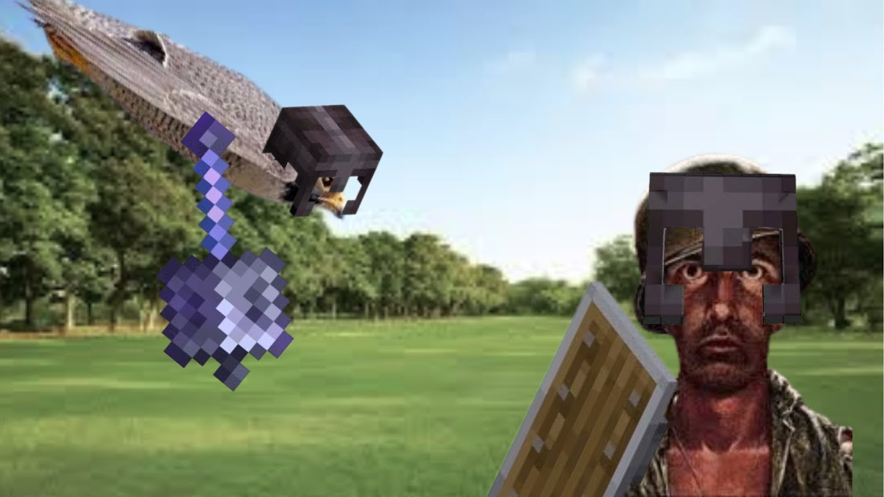 Holy bird vs mace players #minecraft #pvp