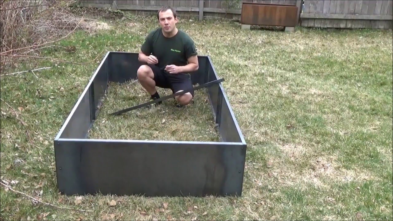 NiceR 96 and 48 corten steel planter bed