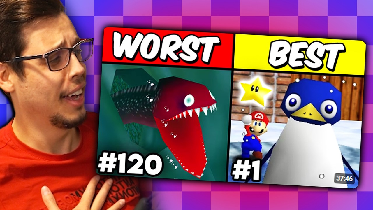 Реакция спидраннера на, возможно, ХУДШИЙ рейтинг персонажей Super Mario 64...