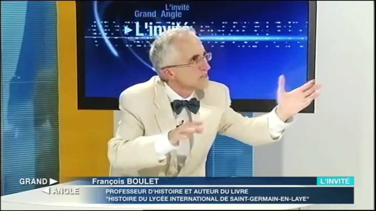 François Boulet parle de son livre sur le Lycée International sur la chaîne Yvelines Premières