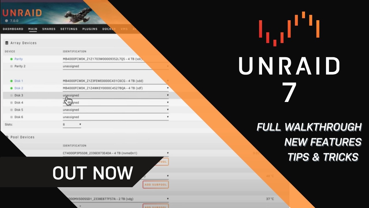 Unraid 7 Full Walkthrough & New Features Breakdown