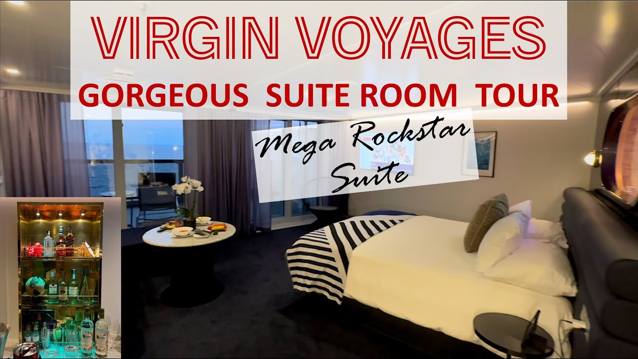 Gorgeous Mega Rockstar Suite Tour | Valiant Lady Stateroom 15275A | Virgin Voyages