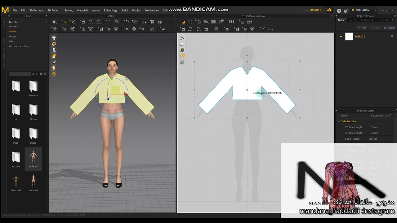 اشنایی با محیط برنامه marvelous designer