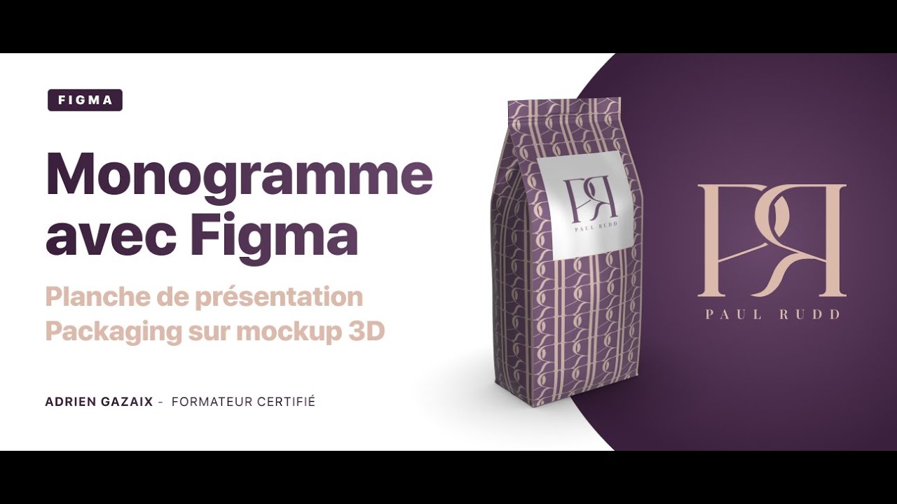 Créer facilement un Logo Monogramme sur Figma + mockup 3D