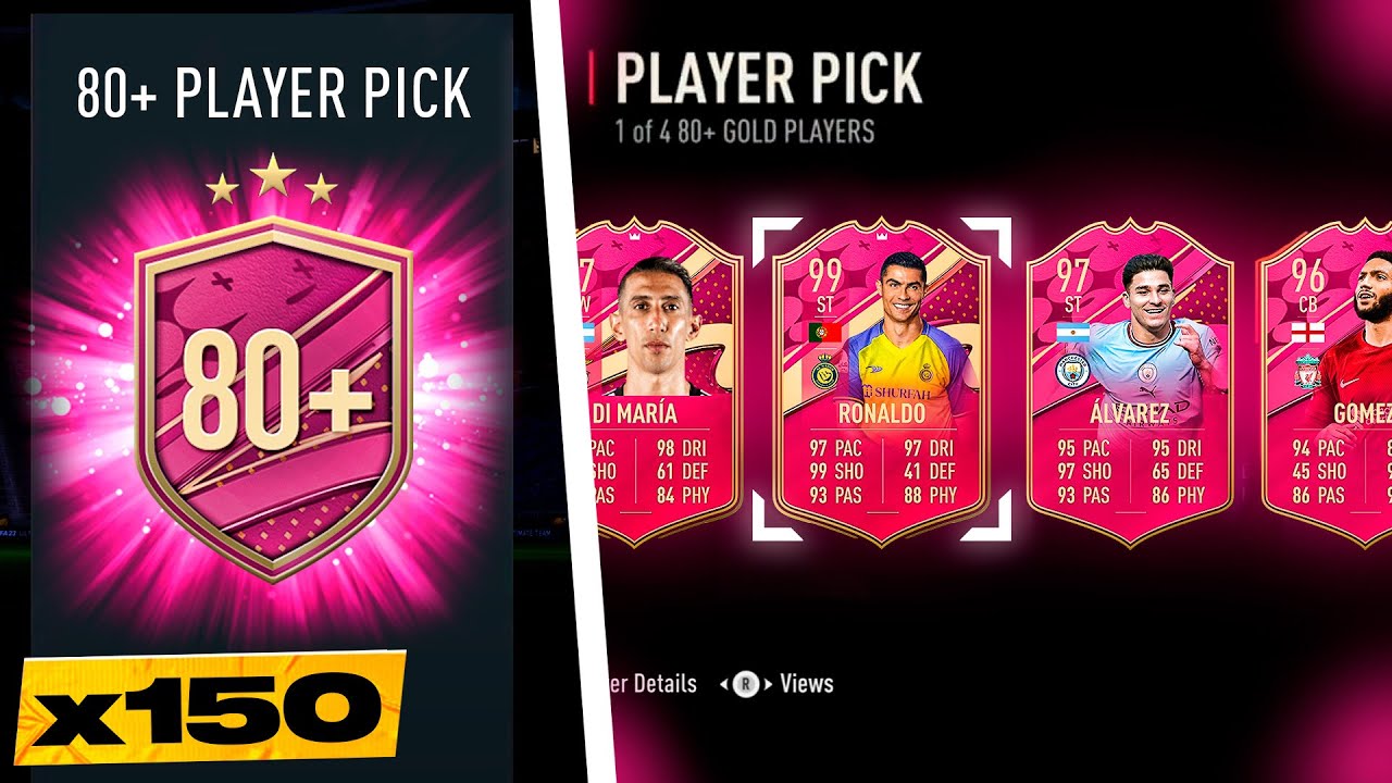 FIFA 23 150 x 1 of 4 80+ Futties Player Pick Packs!