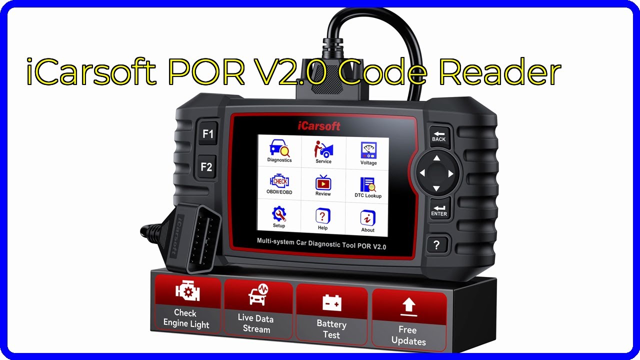 REVIEW (2026): iCarsoft POR V2.0 Code Reader. ESSENTIAL details.