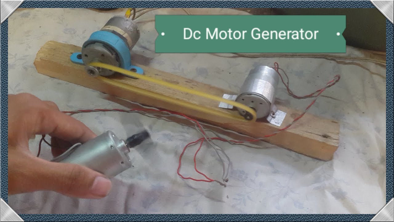 How to Test DC Motor as Generator - Not How to Make Just Testing