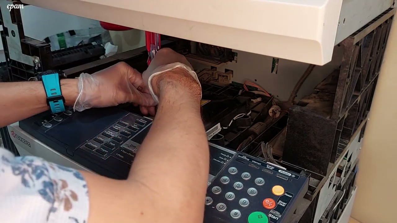 Kyocera KM-2550 Noisy | Step by Step Replacing of Laser Scanner Unit | SOLVED