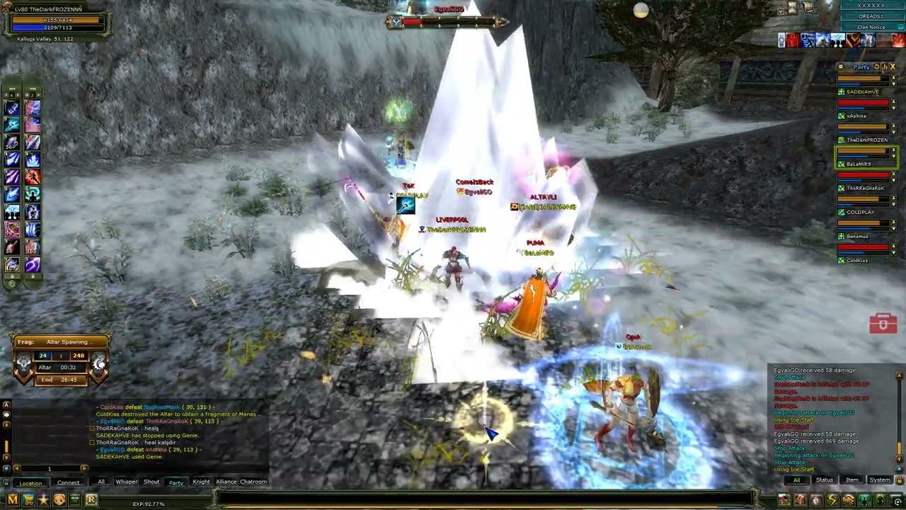 Knight Online Oreads / BDW / İce Mage