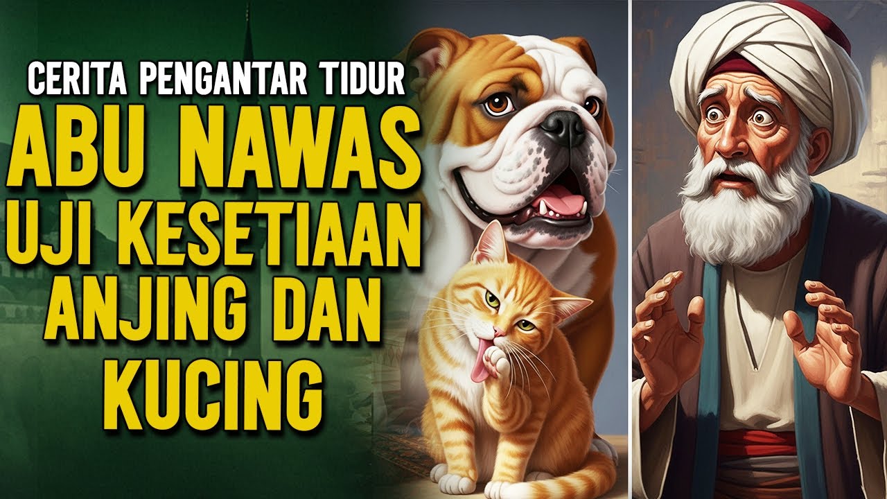 ABU NAWAS UJI ANTARA ANJING DAN KUCING SIAPA YANG LEBIH SETIA || CERITA LUCU PENGANTAR TIDUR