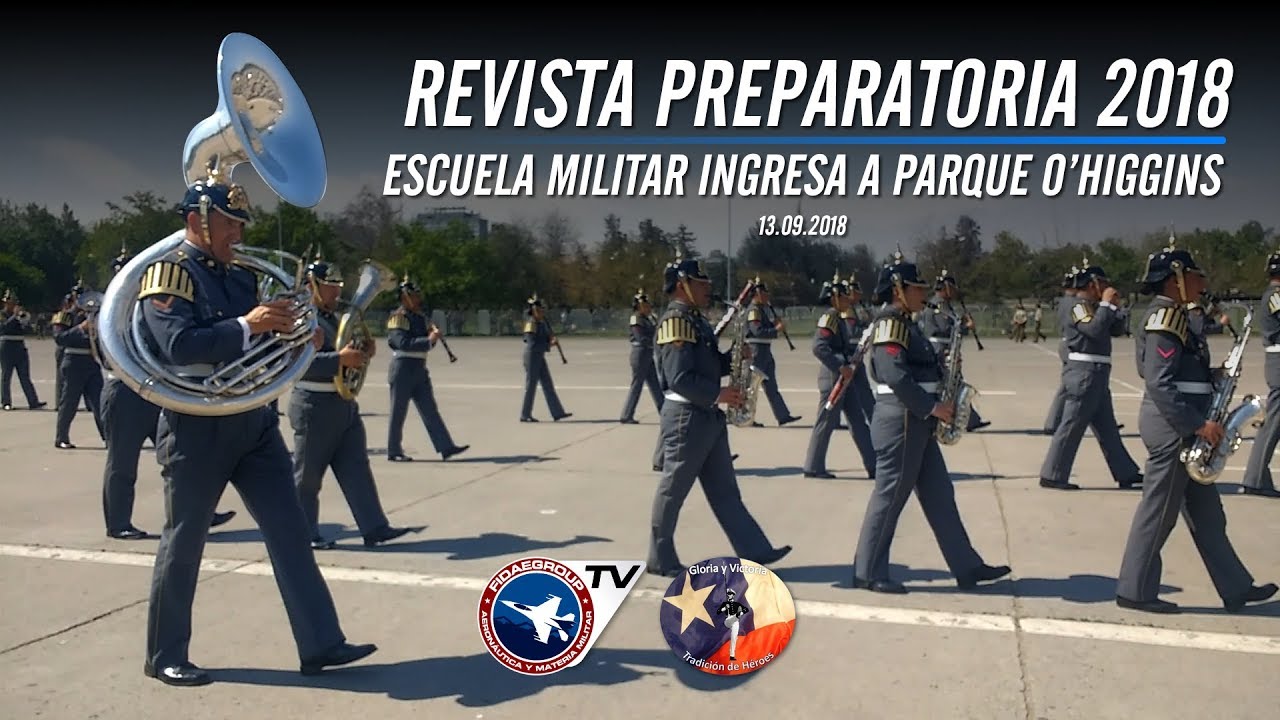 Escuela Militar con Adiós al Séptimo de Línea ingresa a Parque O'Higgins en Preparatoria 2018