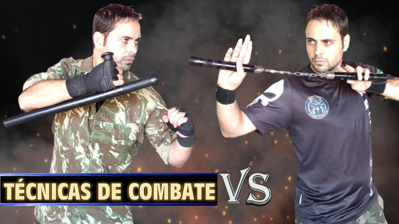 TONFA X NUNCHAKU em Técnicas de Combate Fight